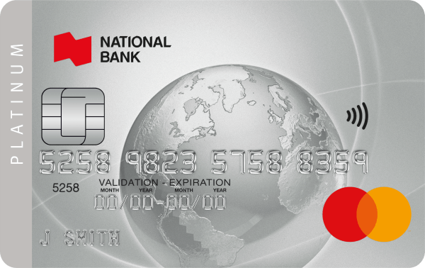National Bank Platinum Mastercard card